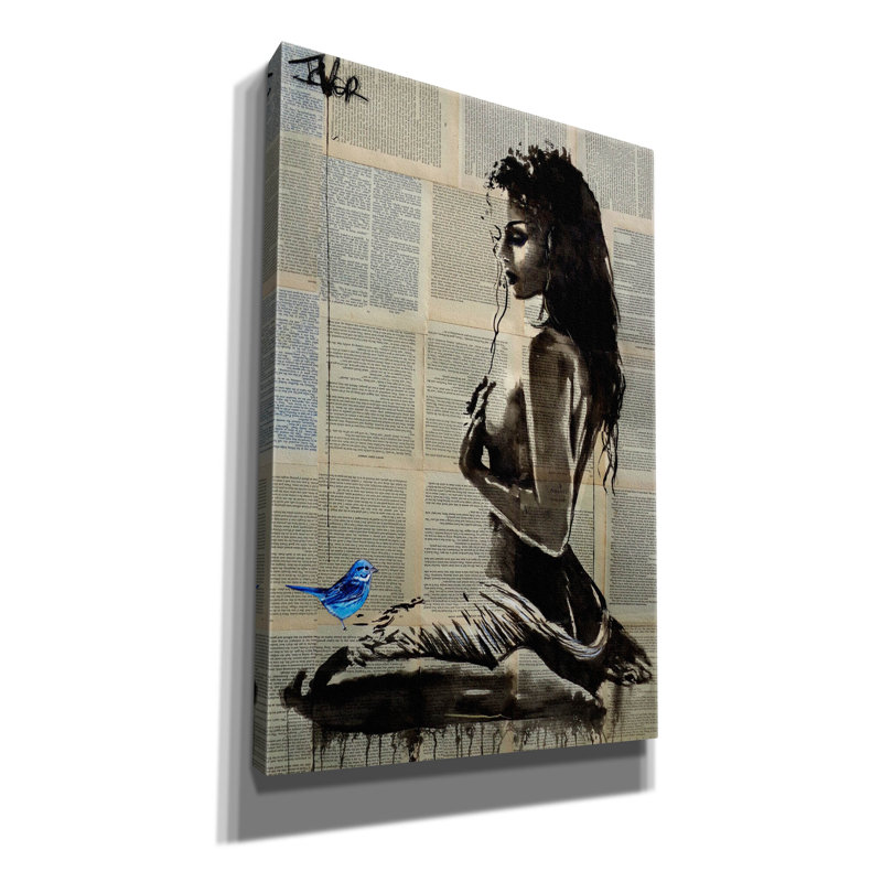 «Break Away» par Loui Jover, art mural sur toile, H 18 po x l 12 po x P 0,75 po