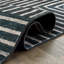 Tapis lavable antidérapant à rayures bohémiennes délavées-477186568
