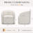 29" Wide Upholstered Swivel Barrel Chair - 360° Rotation, No Assembly Required-1455684138
