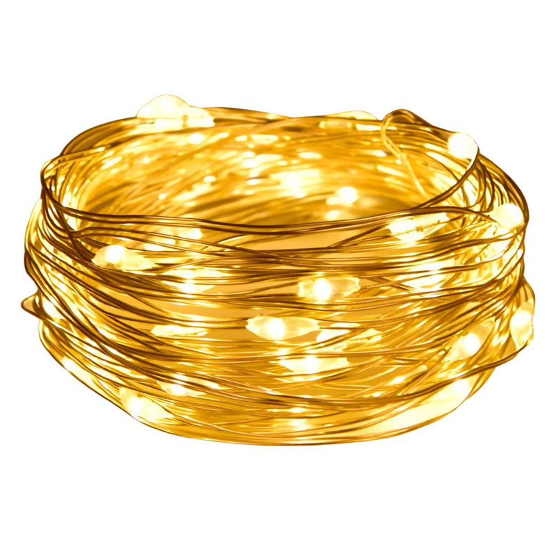  20 guirlandes de lumières DEL jaune - 7 pi