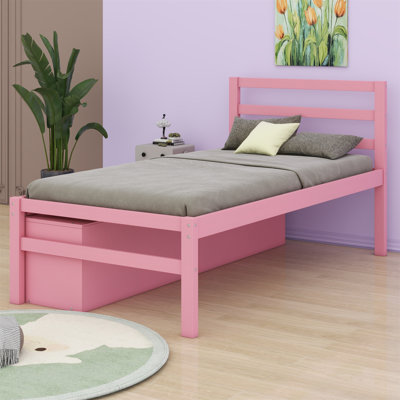 Platform Bed With Removable Storage Shelves BuiltIn Two Storage Drawers For Added Convenience