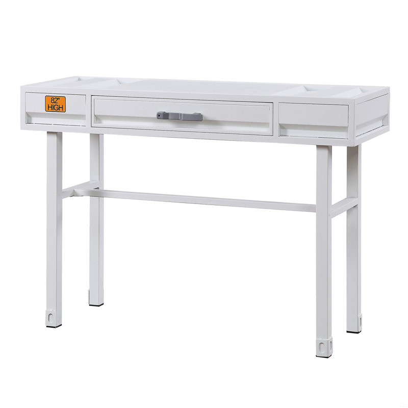 Bureau d'écriture avec 1 tiroir, Blanc