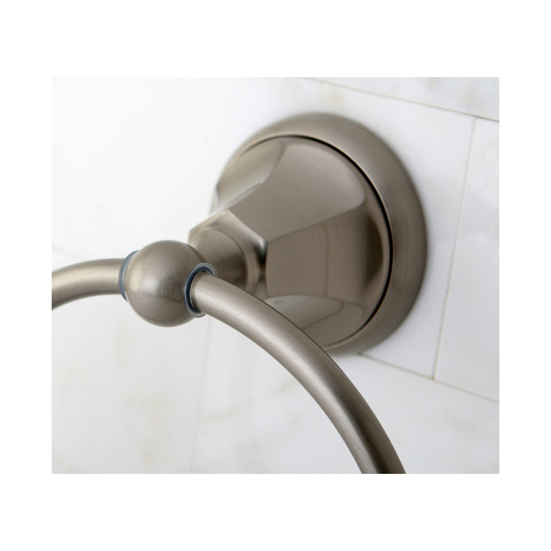 Kingston Brass Metropolitan Towel Ring, Brushed Nickel