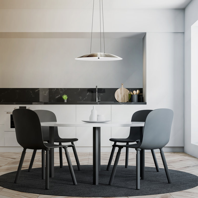 Aero 1 - Light Bowl LED Pendant, Satin Nickel/White