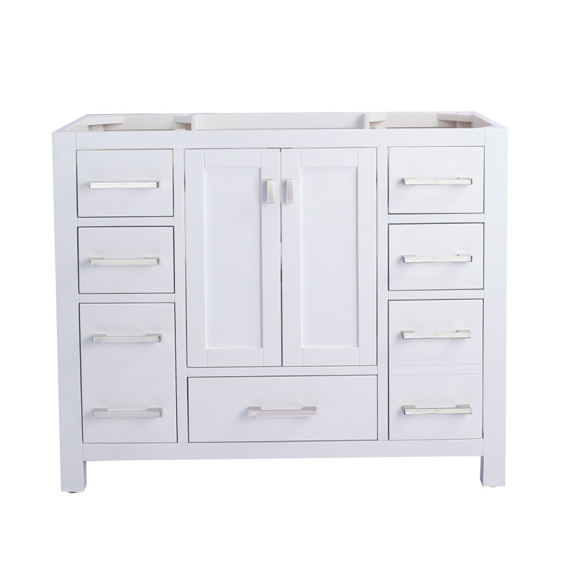 Base de meuble-lavabo simple 42 po Mariário, blanc