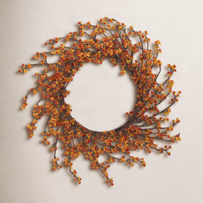 24'' Thanksgiving Faux Sweet Bitter Plastic Wreath
