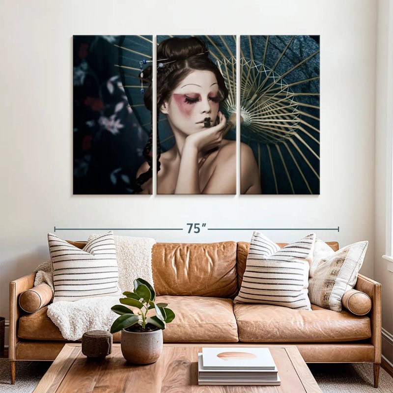 Maquillage de la Shisworth moderne Geisha, H 42 po x l 65 po