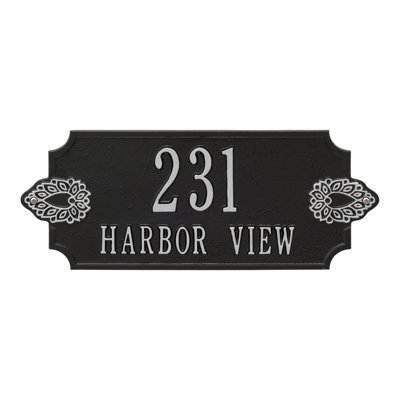 Sofia 2-Line Personalized Wall Address Plaque