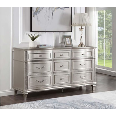 Commode double 9 tiroirs l 71 po Priour