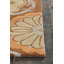 Tapis Fayetteville authentique, tufté à la main, en laine à motif floral médaillon marron, bleu, orange et beige.-1771735833-1828469660