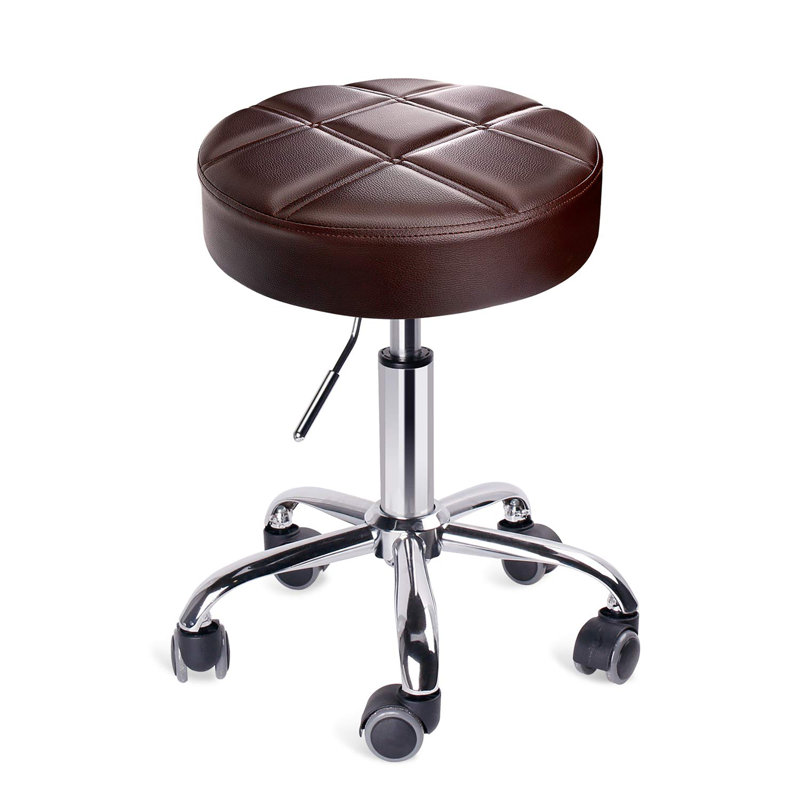 Metal Accent Stool, Brown
