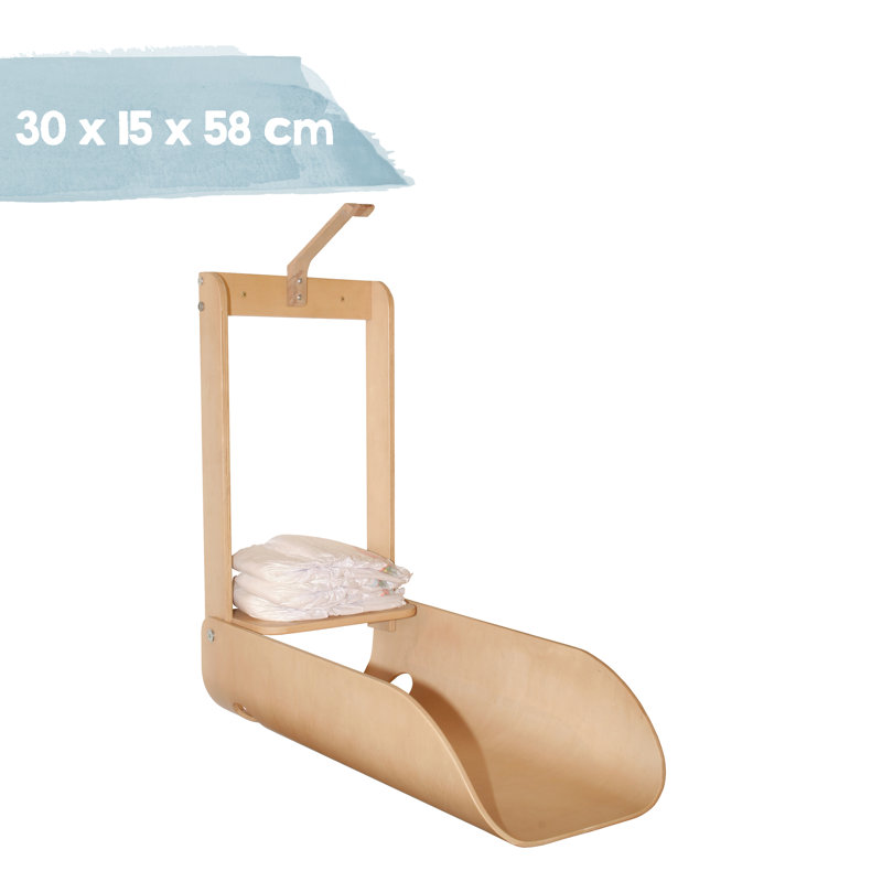 Wooden diaper dispenser