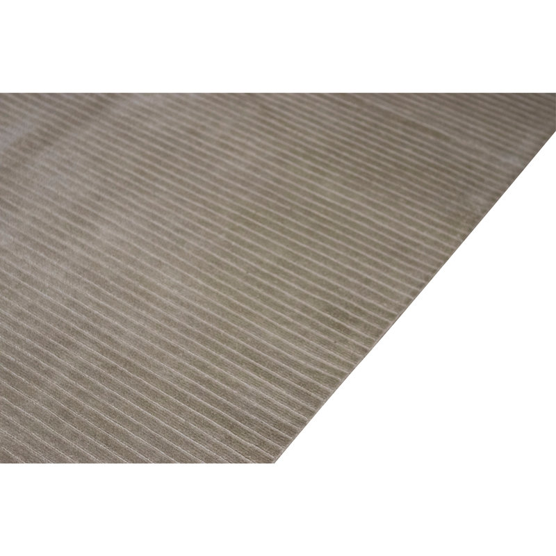 Hand Knotted Area Rug in Silver, Rectangle 6' x 8'11"