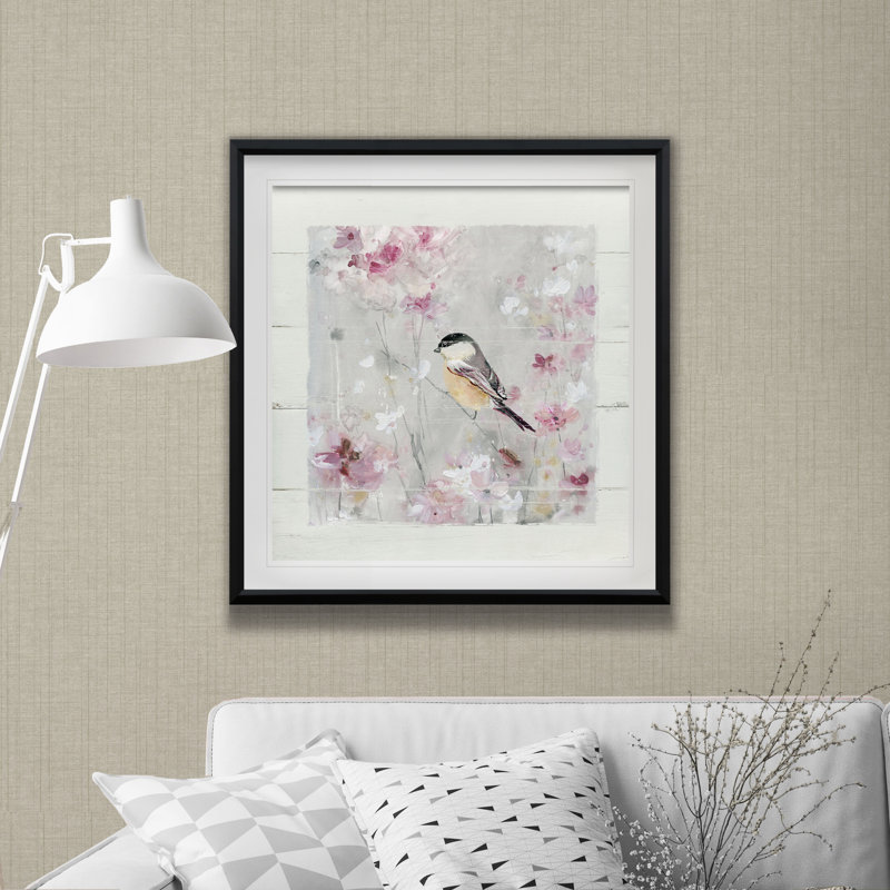 «Sitting Pretty Shiplap I», reproduction de peinture à l'huile sur toile tendue, H 17,5 po x l 17,5 po x P 1,5 po, Cadre noir