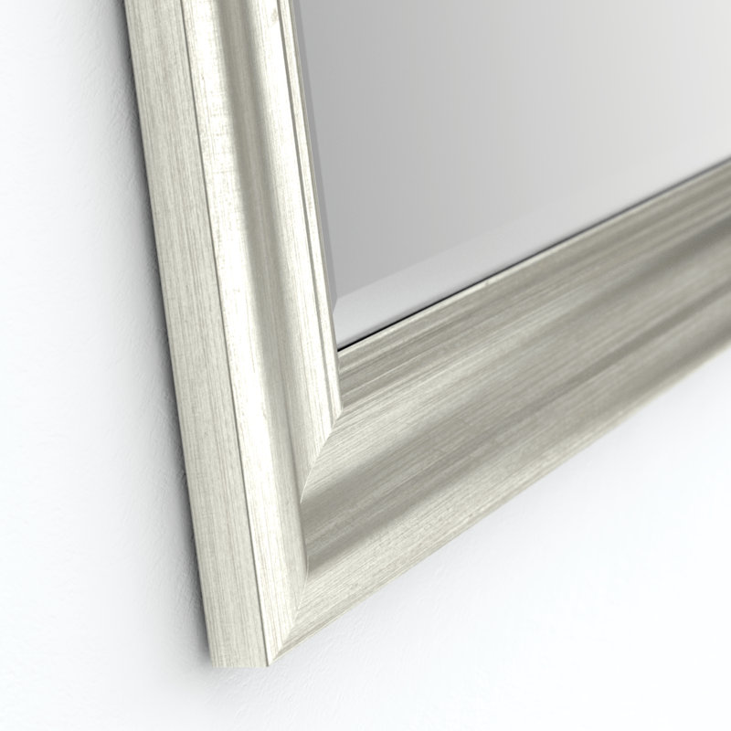 Miroir de salle de bain / meuble-lavabo biseauté Deluxe, Nickel