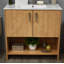 Ensemble de meuble-lavabo simple 30 po Nhyira Anjeli Cabo-374284521