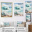 «Coastal Seaside Serenity - Nautical & Beach», reproduction d'art sur toile-91249991-91249990
