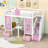 Anecia Convertible Bunk Bed With Desk And Storage Drawers,Shelves-378494063-378494061