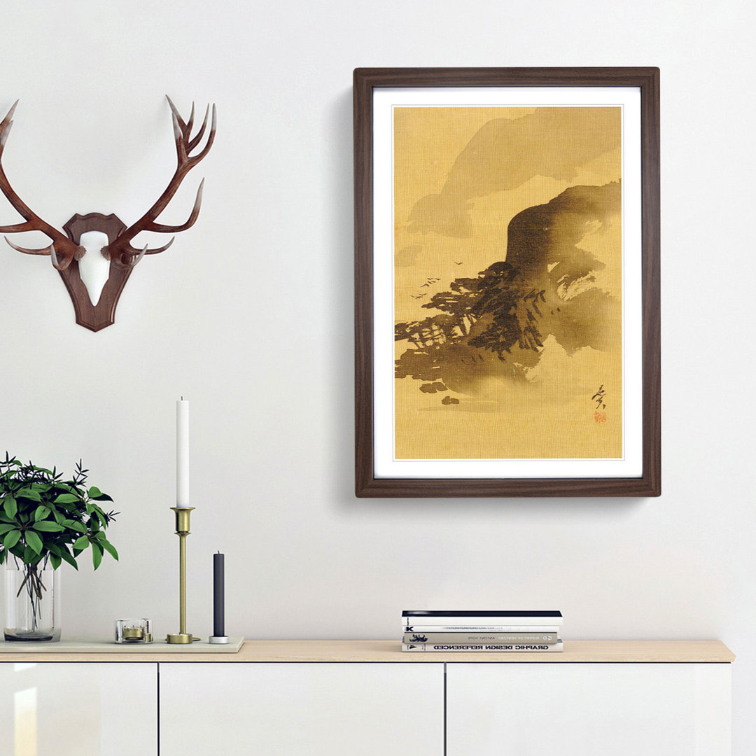 Birds Above the Trees by Shibata Zeshin - Picture Frame Painting Print