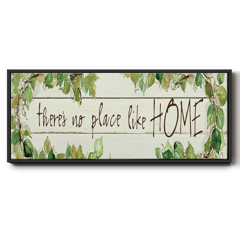 No Place Like Home - Toile encadrée, H 12 po x l 30 po