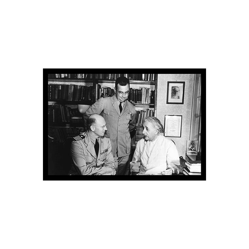 Albert einstein-reproduction de photo encadrée, H 24 po x l 36 po x P 1,5 po