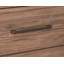 Commode double à 6 tiroirs en bois massif Aldiana, aucun assemblage requis