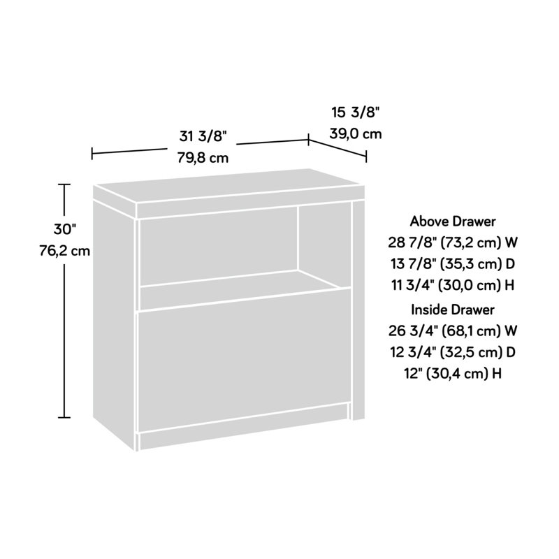 Lateral File, White Finish