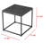 Square Metal Outdoor Side Table , in. W in. D