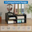 Rangement de bureau à 3 compartiments, tablette noire de grande capacité pour bureau à domicile-386677867