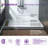 48" W x 36" Solid Surface Single Threshold Shower Pan Base with Drain Assembly & Drain Cover Included, Non-Slip-36500033-65273932