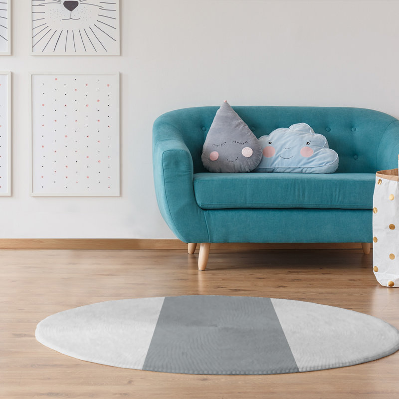 Chenille Indoor Rug, Round 5'