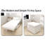 Convertible 4-in-1 Sofa Bed: Modern Foldable Ottoman Sleeper With Adjustable Backrest For Living Room Or Small Apartment, 36" Width - White