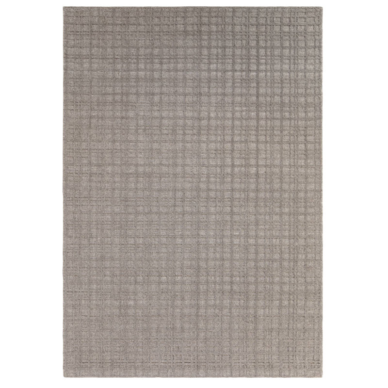 Beltsville Rectangle Wool Hand Woven Area Rug, Brown, Rectangle 200 x 290 cm