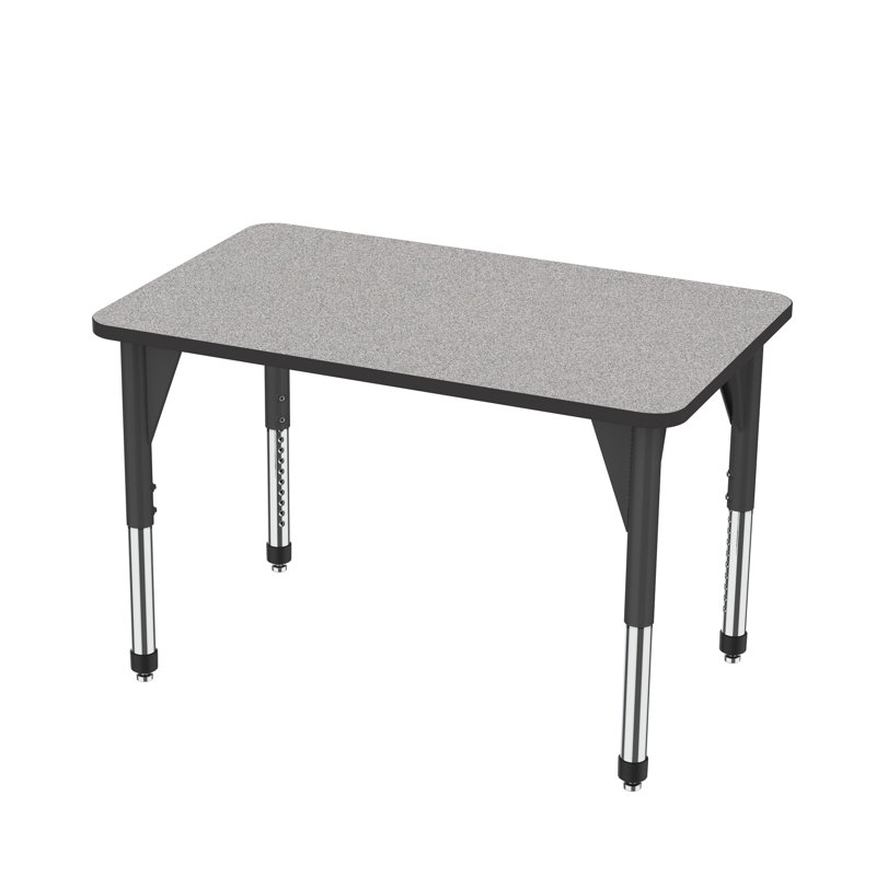 Table d'activités rectangulaire à hauteur réglable Premier Series Whiteboard, H 31 po x L 48 po x l 30 po, Noir