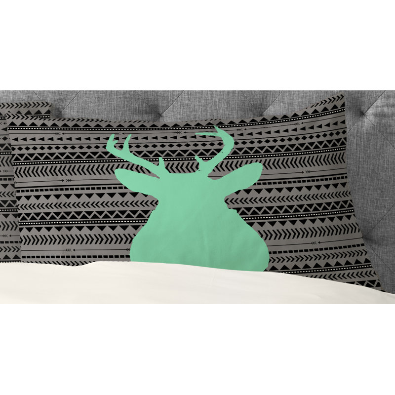 Allyson Johnson Deer and Aztec Pillowcase, Standard