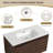 Niyanah 36'' Wall Mounted Single Bathroom Vanity With Resin Top-1034708365