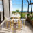 Bar Table Set For 2 With 4 Storage Shelves, 47" Modern Faux Marble Breakfast Table And 2 Upholstered  Counter Stools W/ Backrest And Footrest, 3-Piece Dining Set For 2, Space Saving Bar Height Table And Chairs For Kitchen,Dining Room, Living Room, Stud-1015085476-1015085498