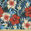 Palmgrass Hibiscus and Plumeria Flowers Fabric