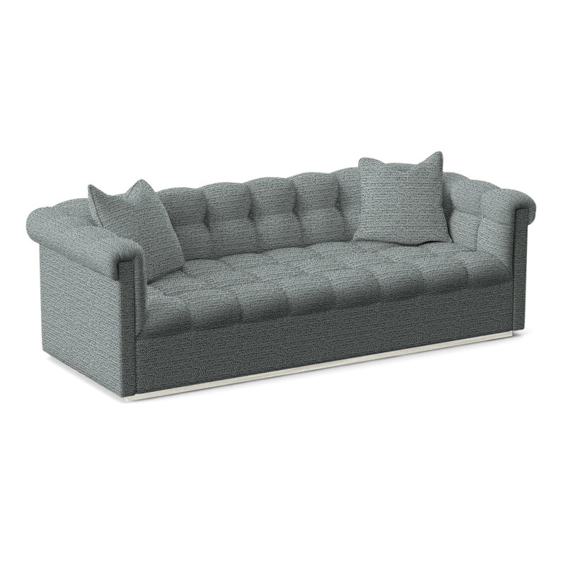 Thom Filicia Home 98" Nottingham Sofa, Tuck Cobalt, Wrenn