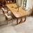 Burlywood Rectangular Solid Wood Dining Table-217827177