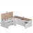 L-Shaped Corner Shoe Bench With Large Capacity Storage & Optional Cushions in Multiple Colors-613244343
