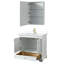 Ensemble de meuble-lavabo simple 36 "avec miroir Deborah-97696940-97696942-97718516