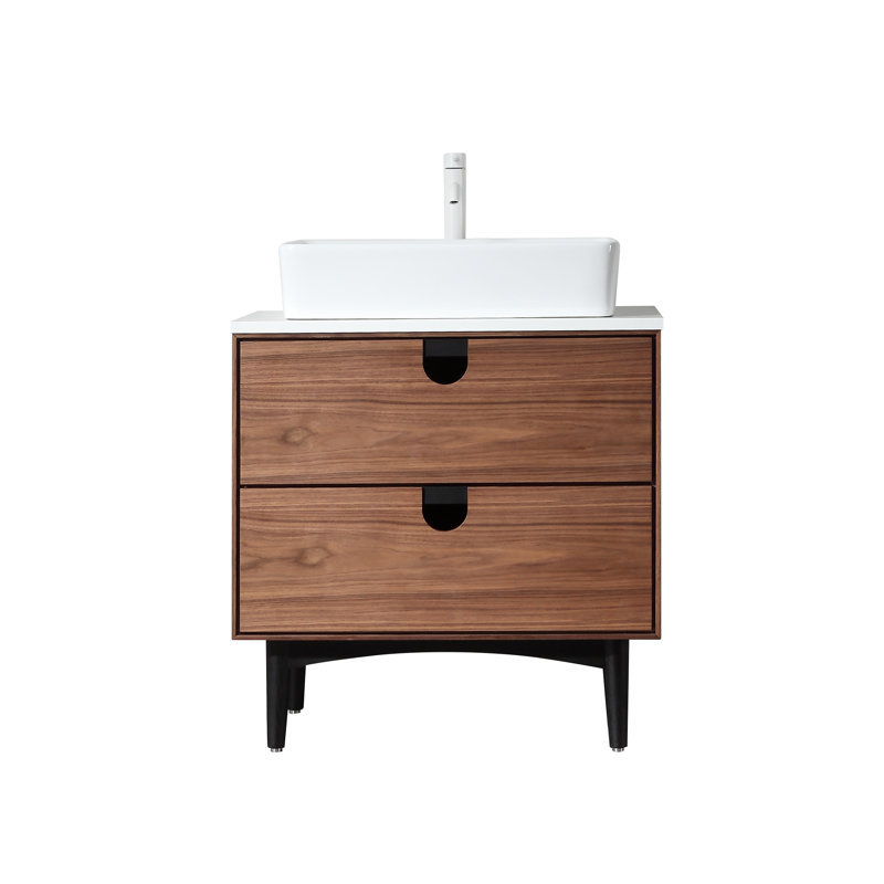 Portree 30" W Single Vanity, Walnut
