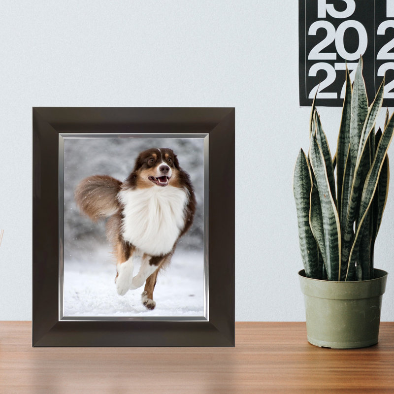 Ensemble de cadres photo en plastique, Satin moka, 8 po x 10 po