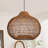 Retro Rattan Pendant Lamp for Dining Table-251085492