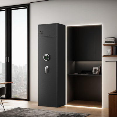 6-7 Gun Safes For Home Rifles And Pistols Gun Safes & Cabinets Large Rifle Safe, Quick Access Gun Cabinets With Digital Keypad
