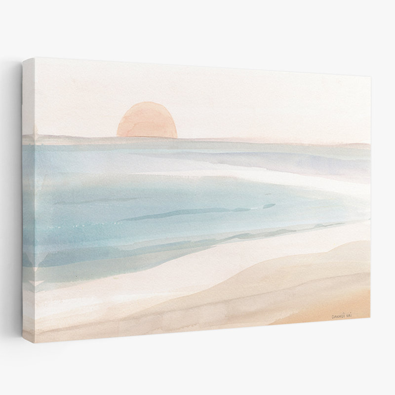Plage - mer pastel, H 16 po x l 24 po