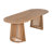 Mordy Outdoor 6-Person Acacia Wood Dining Set With Woven Rattan & Slatted Pedestal Bases-129674181