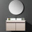 Comptoir de meuble-lavabo 43 po - Marbre blanc avec veines magnifiques, lavabo rectangulaire, dosseret de 4 po, trou de robinet pré-percé, armoires compatibles 42 po x 21 po, assorti aux armoires centrales: l 42 po x P 21 po