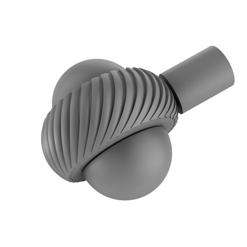 Poignée fantaisie 1 1/2", Gris mat